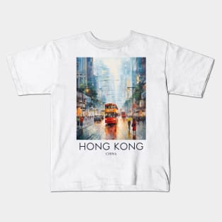 An Impressionist Painting of Hong Kong - China Kids T-Shirt